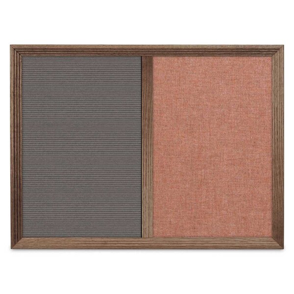 Enclosed Corkboard, 1 Door, 60"x36", 4" Fra